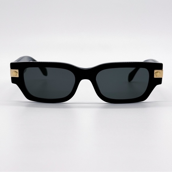 NEW VERSACE VE4465 GB1/87 SQUARE MOD 4465 BLACK VE4465 GB187 UNISEX SUNGLASSES - Picture 3 of 10